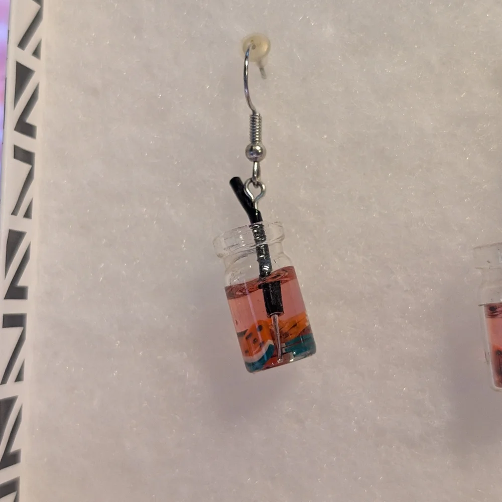 Watermelon Jar Earrings - Picture 4 of 5
